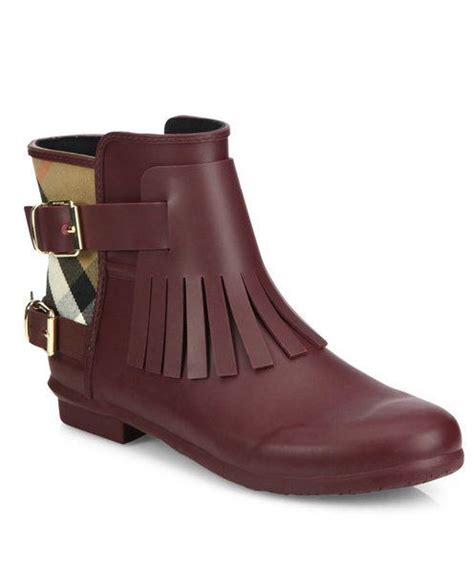 cranberry burberry boots